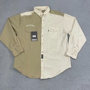 NEW El General Rodeo Shirt Men XL Tan Western Cowboy Ranch Button Down